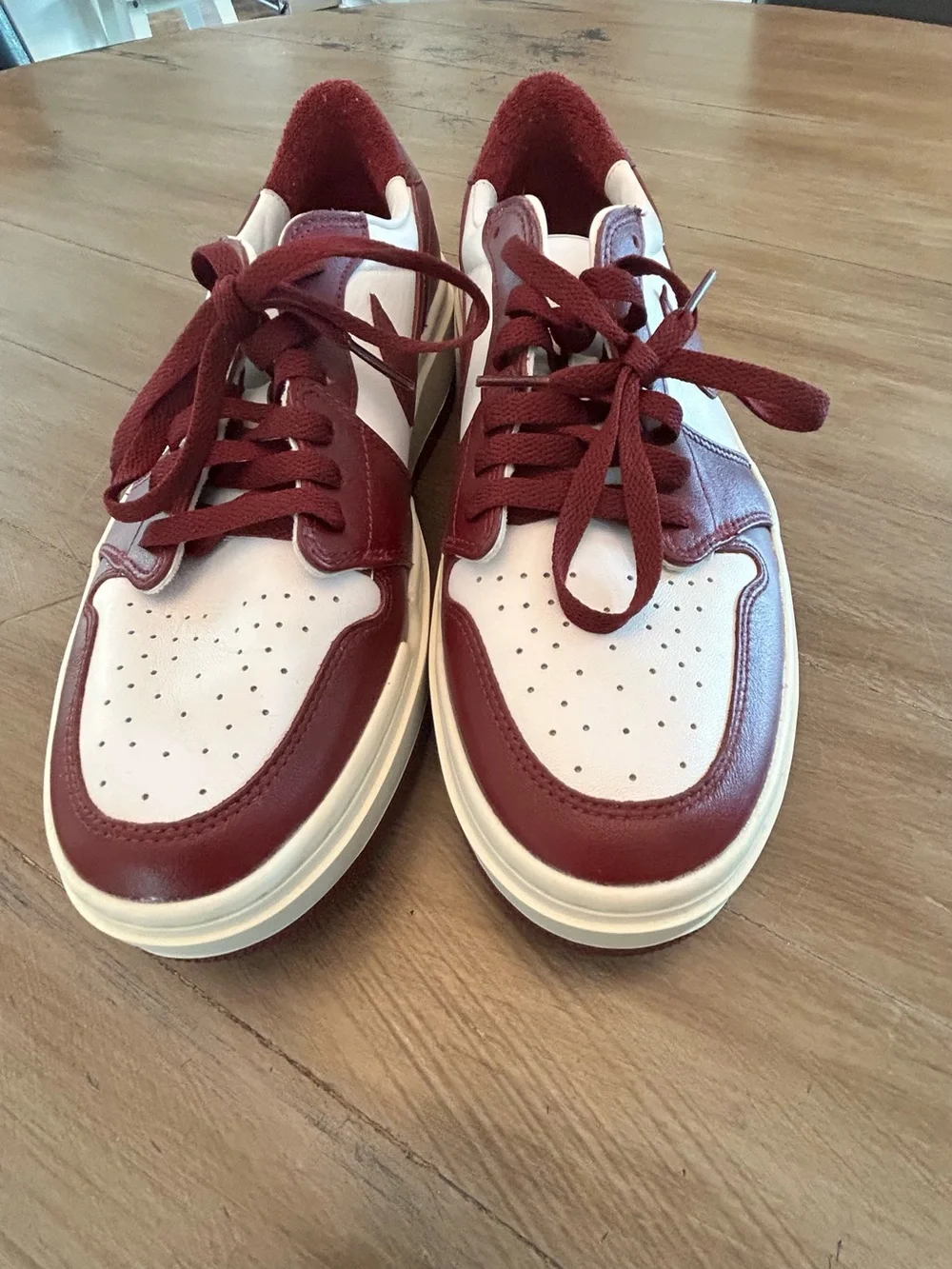 Air Jordan 1 Elevate Low Burgundy and White